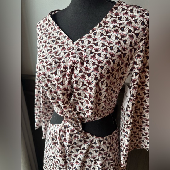 Be You Tiful boho Patterned Cut-Out Dress NWT small - Picture 2 of 10